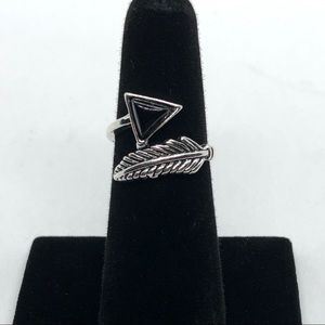 Women silver alloy ring.